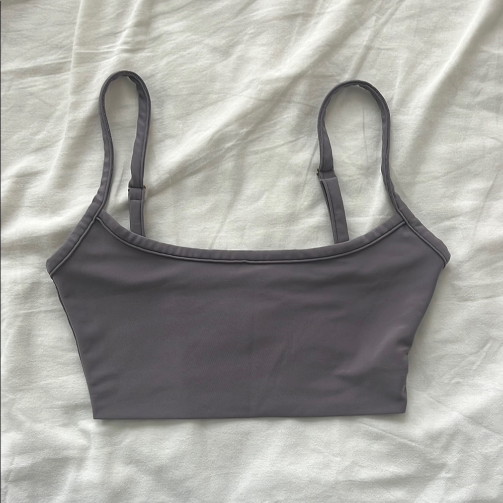 AYM Studio Gray Bralette Crop Top Womens Size Small